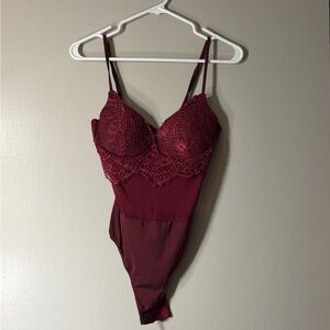 Windsor Burgundy Lace Tank Top